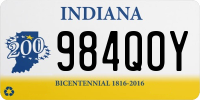IN license plate 984QOY
