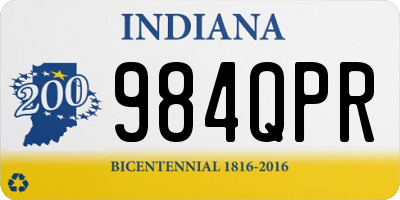 IN license plate 984QPR