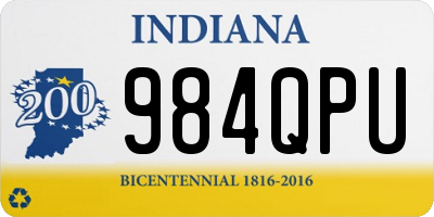 IN license plate 984QPU