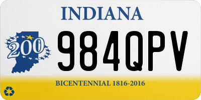 IN license plate 984QPV