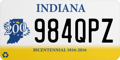 IN license plate 984QPZ