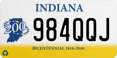 IN license plate 984QQJ