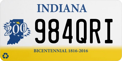 IN license plate 984QRI