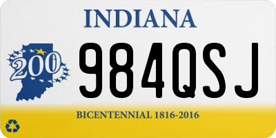 IN license plate 984QSJ