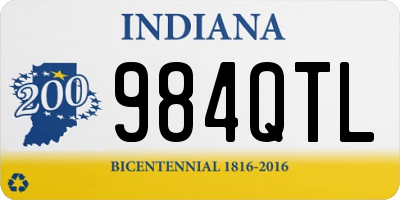 IN license plate 984QTL