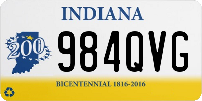 IN license plate 984QVG