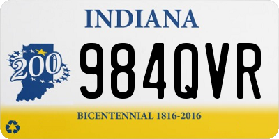 IN license plate 984QVR