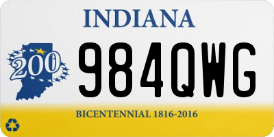 IN license plate 984QWG