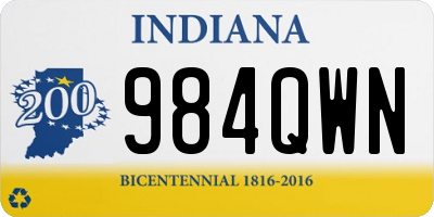 IN license plate 984QWN