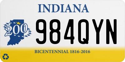 IN license plate 984QYN