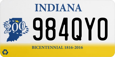 IN license plate 984QYO