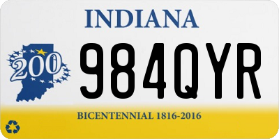 IN license plate 984QYR