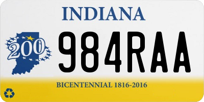 IN license plate 984RAA