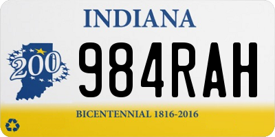 IN license plate 984RAH