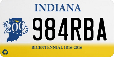 IN license plate 984RBA