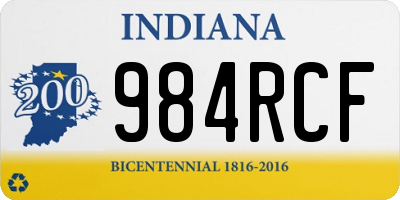 IN license plate 984RCF