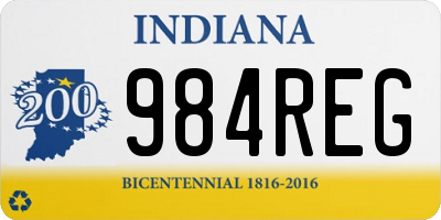 IN license plate 984REG