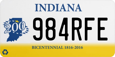 IN license plate 984RFE