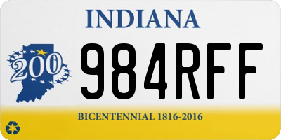 IN license plate 984RFF