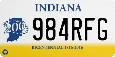 IN license plate 984RFG