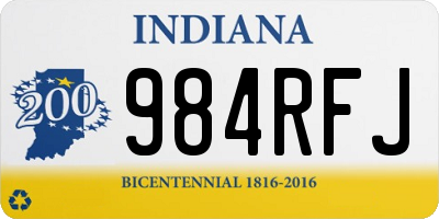 IN license plate 984RFJ