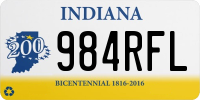 IN license plate 984RFL