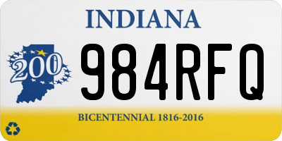 IN license plate 984RFQ