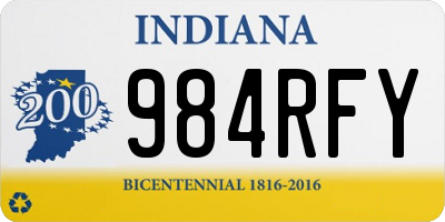 IN license plate 984RFY