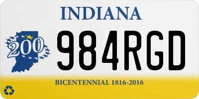 IN license plate 984RGD