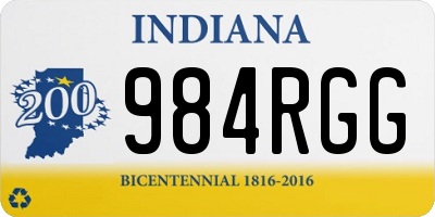 IN license plate 984RGG