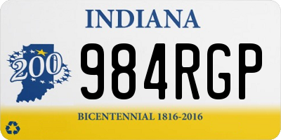 IN license plate 984RGP