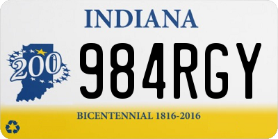 IN license plate 984RGY