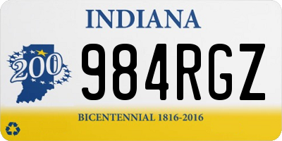 IN license plate 984RGZ