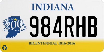 IN license plate 984RHB