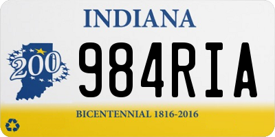IN license plate 984RIA