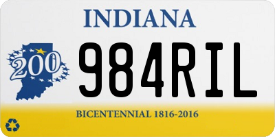 IN license plate 984RIL