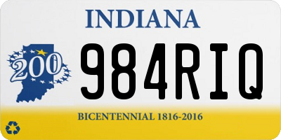 IN license plate 984RIQ