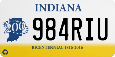 IN license plate 984RIU