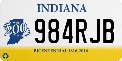 IN license plate 984RJB