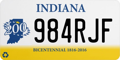 IN license plate 984RJF