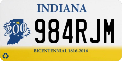 IN license plate 984RJM