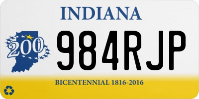 IN license plate 984RJP