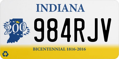 IN license plate 984RJV