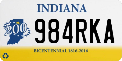 IN license plate 984RKA