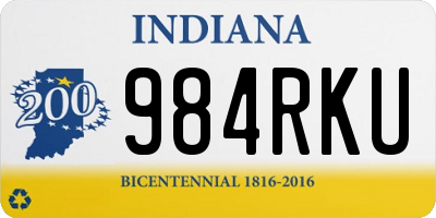 IN license plate 984RKU