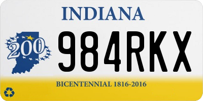 IN license plate 984RKX