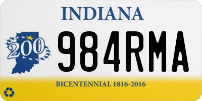 IN license plate 984RMA