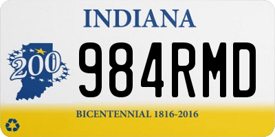 IN license plate 984RMD