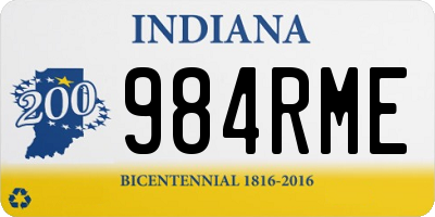 IN license plate 984RME