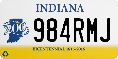 IN license plate 984RMJ